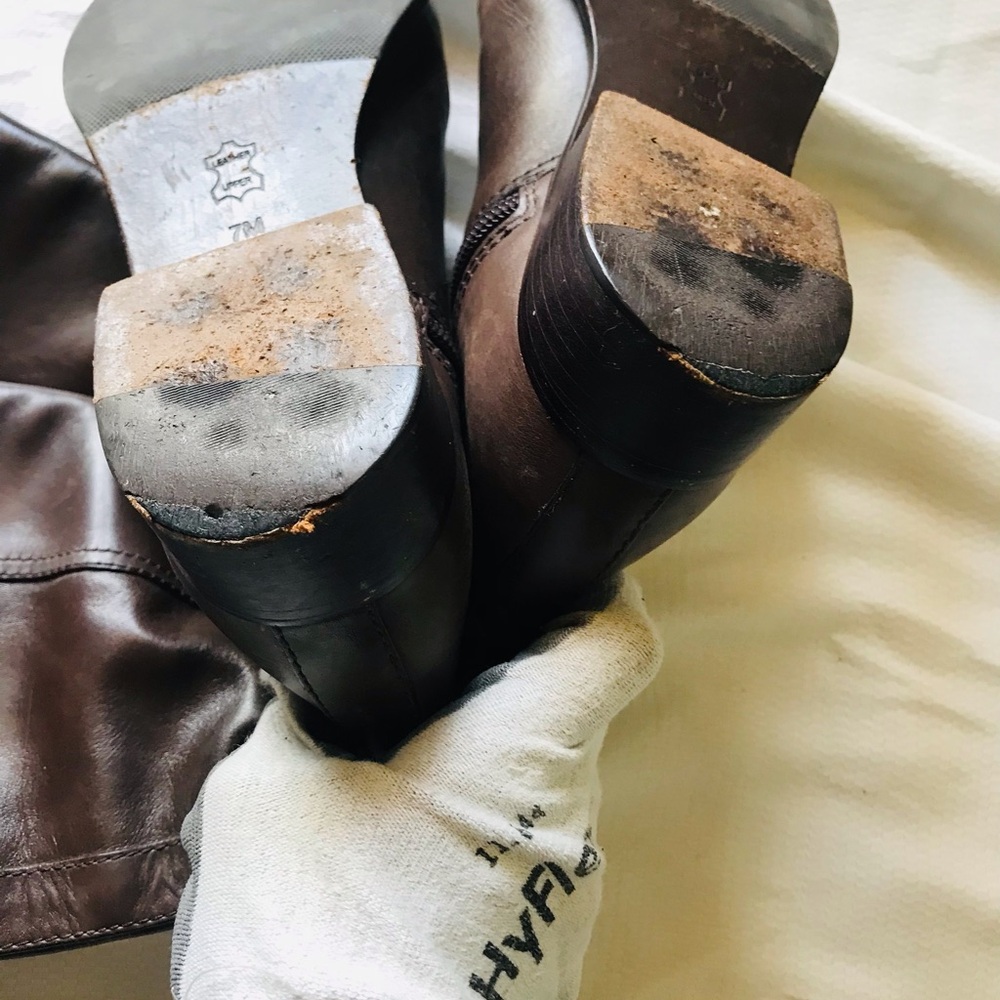 Tory Burch Brown Leather Riding Boots - Picture 9 of 11